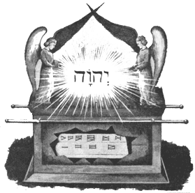 The sacred ark containing the Law of God